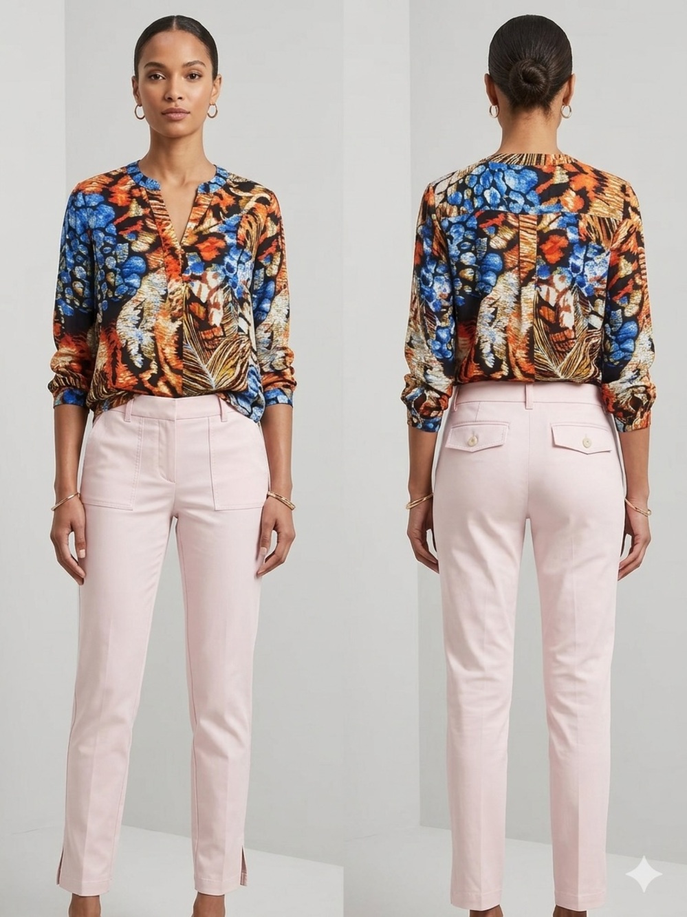 Banana Republic Light Pink Tailored Trouser